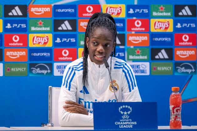 November 10, 2025, Madrid, Madrid, Spain: Pre-match press conference, PK, Pressekonferenz for the Women s Champions League match between REAL MADRID WOMEN Vs. PARIS FOOTBALL CLUB WOMEN, coach PAU MARC QUESADA. November 10, 2025, Valdebebas, Madrid, Spain. Madrid Spain - ZUMAc312 20251110_zsp_c312_025 Copyright: xOscarxManuelxSanchezx