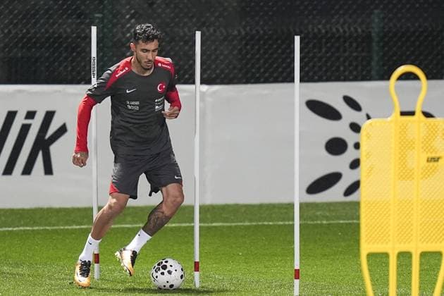 Turkish National Football Team training session ISTANBUL, TURKIYE - NOVEMBER 10: Emirhan Topcu of Turkiye attends a training session ahead of 2026 FIFA World Cup, WM, Weltmeisterschaft, Fussball European Qualifiers Group E match between Turkiye and Bulgaria at the TFF Hasan Dogan Facilities in Istanbul, Turkiye on November 10, 2025. Arife Karakum Anadolu Istanbul Turkey. Editorial use only. Please get in touch for any other usage.  Copyright: x2025xAnadoluxArifexKarakumx