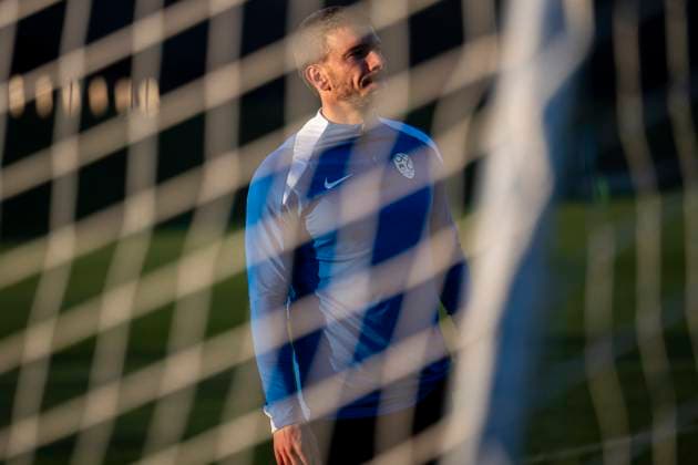 Jan Mlakar Training session of the Slovenian national football team ahead of the qualifying matches against Kosovo and Sweden for the 2026 World Cup  Copyright: xNikxErikxNeubauerx 1011nen_05