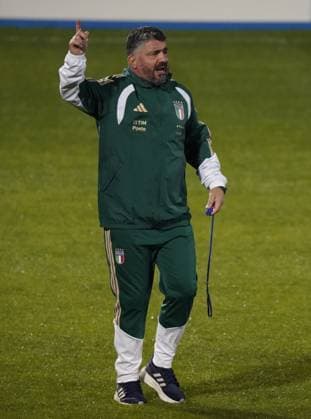 The head coach Gennaro Gattuso during the Italia team Training session at federal technical center of Coverciano, center Italy, Florence -Monday, November 10, 2025. - Soccer  Copyright: xMarcoxBucco LaxPressex