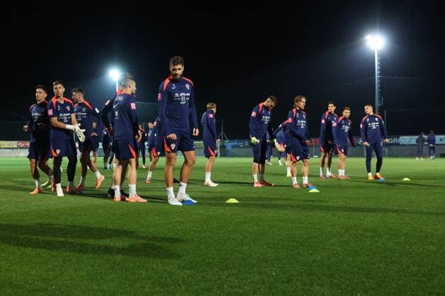 Croatia training session: FIFA World Cup, WM, Weltmeisterschaft, Fussball 2026 Qualifiers Players of Croatia during the training session at HNK Rijeka Stadium in Rijeka, Croatia, on November 10, 2025.  NelxPavletic PIXSELL
