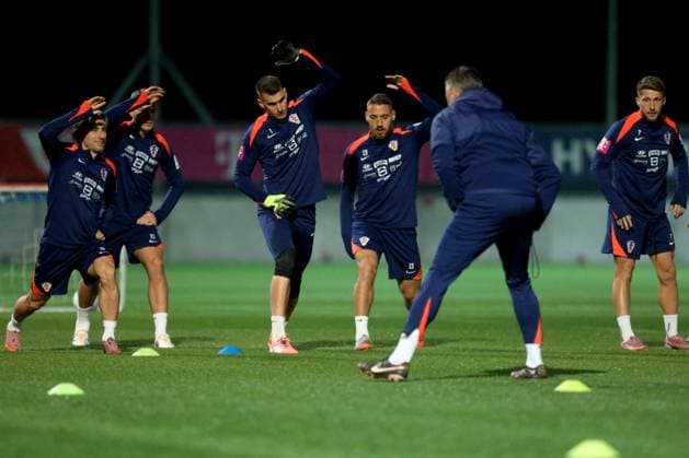 Croatia training session: FIFA World Cup, WM, Weltmeisterschaft, Fussball 2026 Qualifiers Luka Modric, Toni Fruk, Dominik Livakovic, Nikola Vlasic and Marco Pasalic of Croatia during the training session at HNK Rijeka Stadium in Rijeka, Croatia, on November 10, 2025.  NelxPavletic PIXSELL