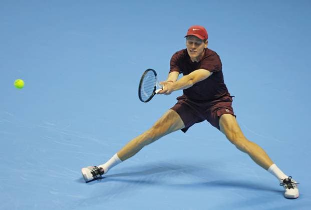 Turin, Italy: Tennis, ATP, Tennis Herren FINALS 2025 Jannik Sinner (ITA), Turin, Italy, November 10, 2025. Photo TURIN, ATP FINALS 2025  - ZUMAp169 20251110_zea_p169_358 Copyright: xFelicexCalabrox
