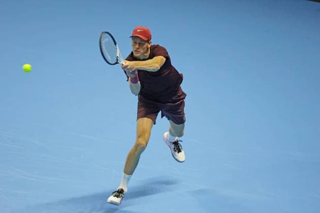 Turin, Italy: Tennis, ATP, Tennis Herren FINALS 2025 Jannik Sinner (ITA), Turin, Italy, November 10, 2025. Photo TURIN, ATP FINALS 2025  - ZUMAp169 20251110_zea_p169_360 Copyright: xFelicexCalabrox