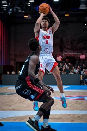 Barmer 2. Basketball Bundesliga ProA: Rheinstars Köln vs. SBB Baskets Wolmirstedt, 10.11.2025 Timothy Nehemiah Davis (RheinStarsKöln 11), Barmer 2. Basketball Bundesliga ProA: Rheinstars Köln vs. SBB Baskets Wolmirstedt am 10.11.2025 in der Motorworld Köln in Koeln (Nordrhein-Westfalen) Copyright: xBEAUTIFULxSPORTS Mueller-Laschetx