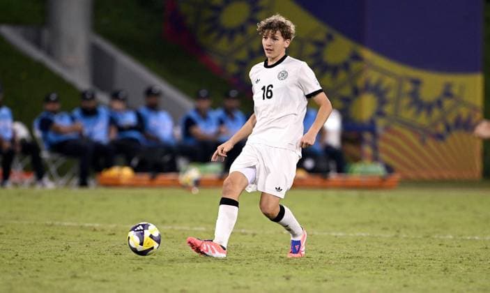 Fussball, Junioren U 17 WM 2025 in Doha Katar Vorrunde 10.11.2025 Gruppe G El Salvador - Deutschland Benno Kaltefleiter (Deutschland)