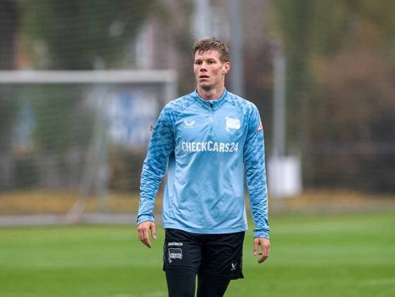 Fussball, Herren, Saison 2025 26, 2. Bundesliga, Hertha BSC, Training, Luca Schuler (Hertha BSC), 11.11. 2025,