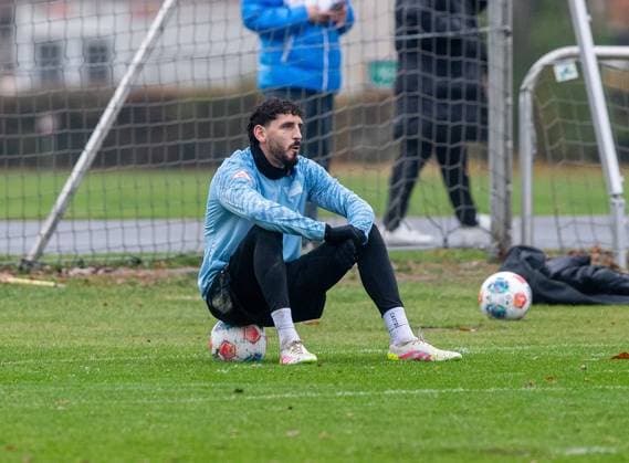 Fussball, Herren, Saison 2025 26, 2. Bundesliga, Hertha BSC, Training, Agustin Rogel (Hertha BSC), 11.11. 2025,