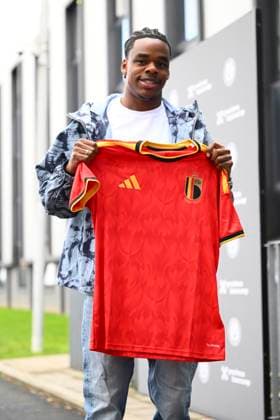 Kazakhstan v Belgium - FIFA World Cup, WM, Weltmeisterschaft, Fussball 2026 UEFA Qualifier - Media Activities 11 11 2025 TUBIZE, BELGIUM - NOVEMBER 11 : Ngonge Cyriel forward of Belgium arrives at the training grounds of the Royal Belgian Football Association ahead of the FIFA World Cup 2026 European Qualifiers match between Kazakhstan and Belgium on November 11, 2025 in Tubize, Belgium, 11 11 2025 Tubize Belgium  Copyright: xVincentxKalutx
