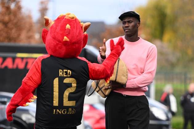 Kazakhstan v Belgium - FIFA World Cup, WM, Weltmeisterschaft, Fussball 2026 UEFA Qualifier - Media Activities 11 11 2025 TUBIZE, BELGIUM - NOVEMBER 11 : Onana Amadou midfielder of Belgium arrives at the training grounds of the Royal Belgian Football Association ahead of the FIFA World Cup 2026 European Qualifiers match between Kazakhstan and Belgium on November 11, 2025 in Tubize, Belgium, 11 11 2025 Tubize Belgium  Copyright: xVincentxKalutx