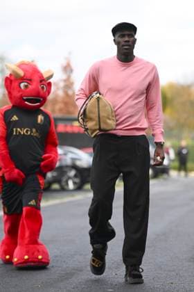 Kazakhstan v Belgium - FIFA World Cup, WM, Weltmeisterschaft, Fussball 2026 UEFA Qualifier - Media Activities 11 11 2025 TUBIZE, BELGIUM - NOVEMBER 11 : Onana Amadou midfielder of Belgium arrives at the training grounds of the Royal Belgian Football Association ahead of the FIFA World Cup 2026 European Qualifiers match between Kazakhstan and Belgium on November 11, 2025 in Tubize, Belgium, 11 11 2025 Tubize Belgium  Copyright: xVincentxKalutx
