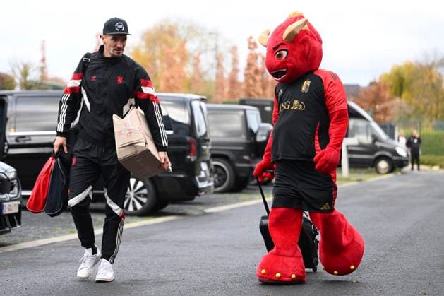 Kazakhstan v Belgium - FIFA World Cup, WM, Weltmeisterschaft, Fussball 2026 UEFA Qualifier - Media Activities 11 11 2025 TUBIZE, BELGIUM - NOVEMBER 11 : Meunier Thomas defender of Belgium arrives at the training grounds of the Royal Belgian Football Association ahead of the FIFA World Cup 2026 European Qualifiers match between Kazakhstan and Belgium on November 11, 2025 in Tubize, Belgium, 11 11 2025 Tubize Belgium  Copyright: xVincentxKalutx