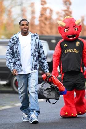 Kazakhstan v Belgium - FIFA World Cup, WM, Weltmeisterschaft, Fussball 2026 UEFA Qualifier - Media Activities 11 11 2025 TUBIZE, BELGIUM - NOVEMBER 11 : Ngonge Cyriel forward of Belgium arrives at the training grounds of the Royal Belgian Football Association ahead of the FIFA World Cup 2026 European Qualifiers match between Kazakhstan and Belgium on November 11, 2025 in Tubize, Belgium, 11 11 2025 Tubize Belgium  Copyright: xVincentxKalutx