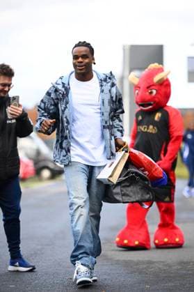 Kazakhstan v Belgium - FIFA World Cup, WM, Weltmeisterschaft, Fussball 2026 UEFA Qualifier - Media Activities 11 11 2025 TUBIZE, BELGIUM - NOVEMBER 11 : Ngonge Cyriel forward of Belgium arrives at the training grounds of the Royal Belgian Football Association ahead of the FIFA World Cup 2026 European Qualifiers match between Kazakhstan and Belgium on November 11, 2025 in Tubize, Belgium, 11 11 2025 Tubize Belgium  Copyright: xVincentxKalutx