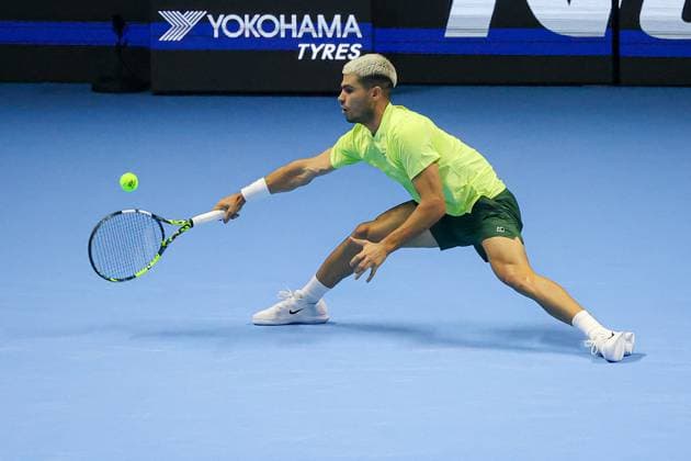 TENNIS - Internazionali di Tennis - Nitto ATP, Tennis Herren Finals 2025 Carlos Alcaraz (ESP) during Nitto ATP Finals 2025, International Tennis match in Turin, Italy, November 11 2025 Turin Italy  Copyright: xIPAxSport ABACAx