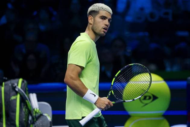 Carlos Alcaraz (ESP) during Nitto ATP, Tennis Herren Finals 2025, International Tennis match in Turin, Italy, November 11 2025  Copyright: xRobertaxCorradin IPAxSportx xipa-agency.netx xx IPA_67831591 IPA_Agency_IPA67831591