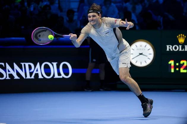 Taylor Fritz (USA) during Nitto ATP, Tennis Herren Finals 2025, International Tennis match in Turin, Italy, November 11 2025  Copyright: xRobertaxCorradin IPAxSportx xipa-agency.netx xx IPA_67831617 IPA_Agency_IPA67831617