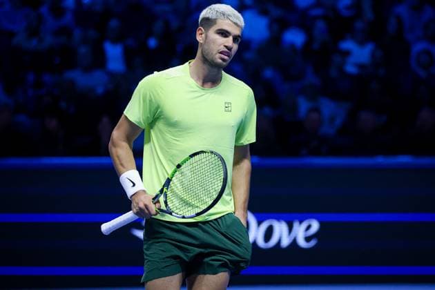 Carlos Alcaraz (ESP) during Nitto ATP, Tennis Herren Finals 2025, International Tennis match in Turin, Italy, November 11 2025  Copyright: xRobertaxCorradin IPAxSportx xipa-agency.netx xx IPA_67831648 IPA_Agency_IPA67831648
