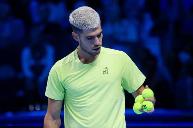 Carlos Alcaraz (ESP) during Nitto ATP, Tennis Herren Finals 2025, International Tennis match in Turin, Italy, November 11 2025  Copyright: xRobertaxCorradin IPAxSportx xipa-agency.netx xx IPA_67831658 IPA_Agency_IPA67831658