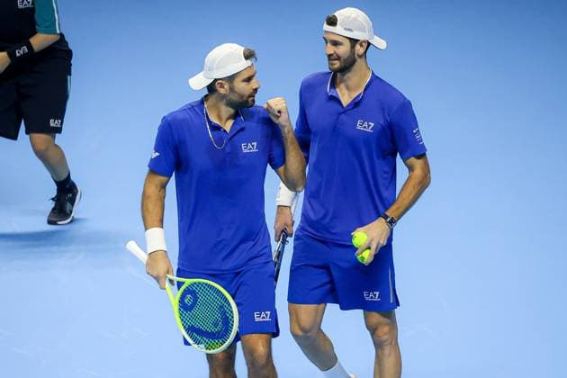 Simone Bolelli and Andrea Vavassori during Nitto ATP, Tennis Herren Finals 2025, International Tennis match in Turin, Italy, November 11 2025  Copyright: xRobertaxCorradin IPAxSportx xipa-agency.netx xx IPA_67832542 IPA_Agency_IPA67832542