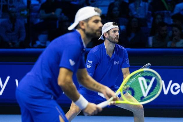 Simone Bolelli-Andrea Vavassori ITA during Nitto ATP, Tennis Herren Finals 2025, International Tennis match in Turin, Italy, November 11 2025  Copyright: xGiorgioxMaiozzi IPAxSportx xipa-agency.netx xx IPA_67830076 IPA_Agency_IPA67830076