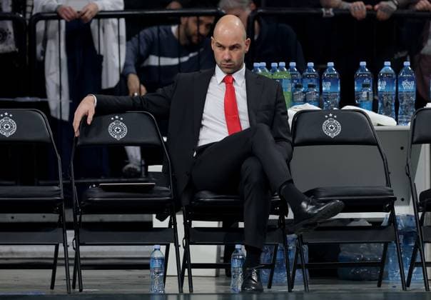 Partizan v Monaco, Euroleague, season 2025 2026, round 10 Belgrade, Serbia. 11th Nov, 2025. AS Monaco s head coach Vassilis Spanoulis ahead of the Euroleague basketball match between Partizan and AS Monaco on November 11. 2025. in Belgrade, Serbia. Belgrade Serbia Copyright: xPedjaxMilosavljevic STARSPORTx