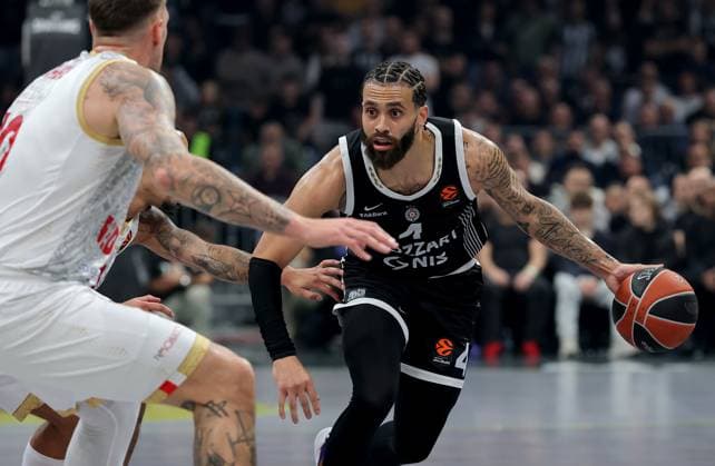 Partizan v Monaco, Euroleague, season 2025 2026, round 10 Belgrade, Serbia. 11th Nov, 2025. Partizan s Duane Washington during Euroleague basketball match between Partizan and AS Monaco on November 11. 2025. in Belgrade, Serbia. Belgrade Serbia Copyright: xPedjaxMilosavljevic STARSPORTx