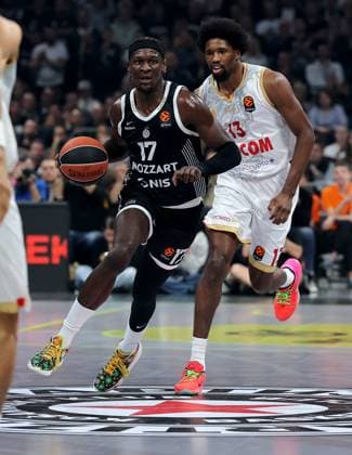 Partizan v Monaco, Euroleague, season 2025 2026, round 10 Belgrade, Serbia. 11th Nov, 2025. Partizan s Isaac Bonga during Euroleague basketball match between Partizan and AS Monaco on November 11. 2025. in Belgrade, Serbia. Belgrade Serbia Copyright: xPedjaxMilosavljevic STARSPORTx