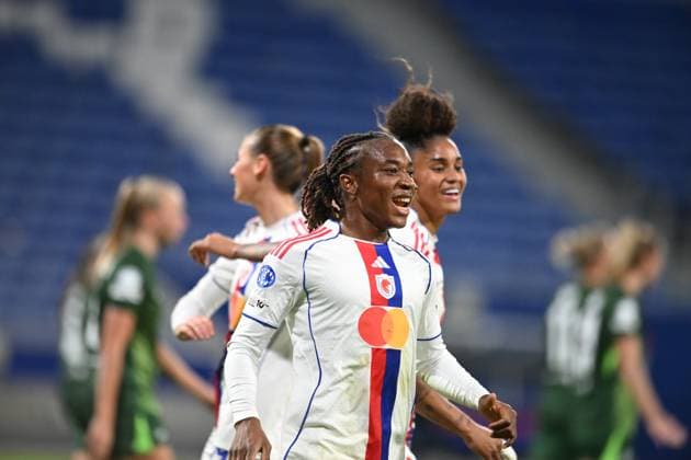 Football : Lyonnes v Wolfsburg - UEFA Women s champions league Ada HEGERBERG of Lyon scoring goal during the UEFA Womens champions league match between OL Lyonnes and Wolfsburg at Groupama Stadium Decines Charpieu Lyon France on November 11, 2025  Copyright: xALLILI_MOURADx