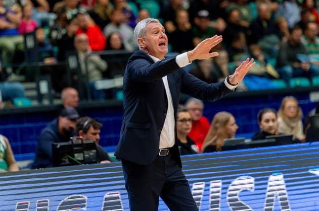2025.11.11, WROCLAW, KOSZYKOWKA MEZCZYZN SEZON 2025 2026 BKT EUROCUP -- BASKETBALL EUROCUP SEASON 2025 2026 WKS Slask Wroclaw - Veolia Towers Hamburg N Z AINARS BAGATSKIS trener Slask FOT. KRYSTYNA PACZKOWSKA NEWSPIX.PL NEWSPIX.PL --- newspix.pl 