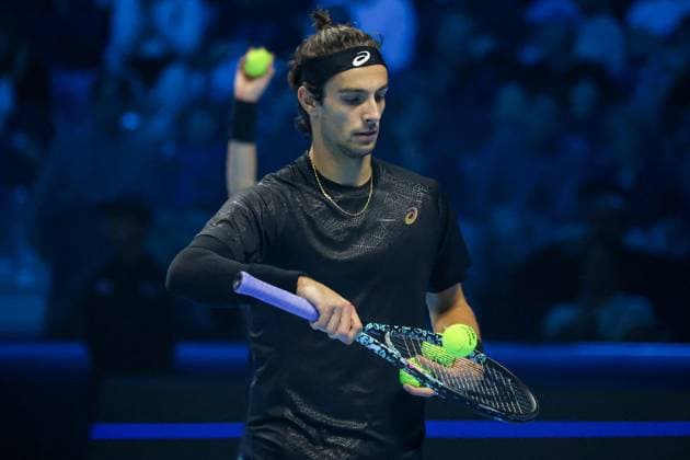 TENNIS - Internazionali di Tennis - Nitto ATP, Tennis Herren Finals 2025 Lorenzo Musetti (ITA) during Nitto ATP Finals 2025, International Tennis match in Turin, Italy, November 11 2025 Turin Italy  Copyright: xIPAxSport ABACAx