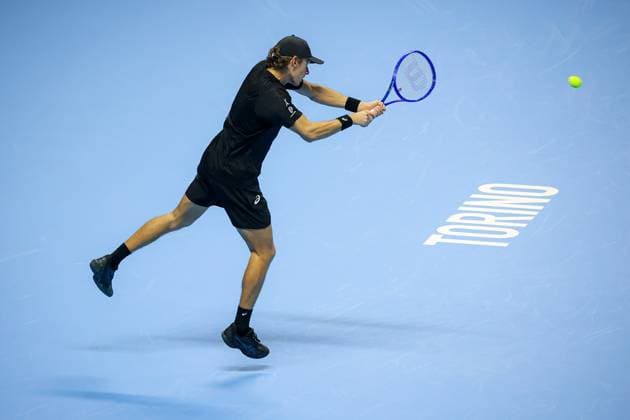 Alex de Minaur (AUS) during Nitto ATP, Tennis Herren Finals 2025, International Tennis match in Turin, Italy, November 11 2025  Copyright: xRobertaxCorradin IPAxSportx xipa-agency.netx xx IPA_67841118 IPA_Agency_IPA67841118