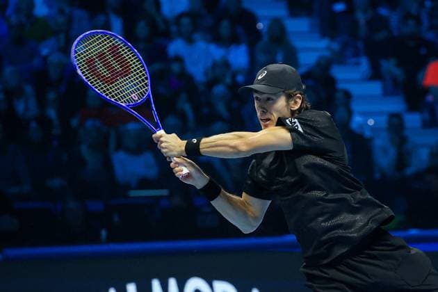 TENNIS - Internazionali di Tennis - Nitto ATP, Tennis Herren Finals 2025 Alex de Minaur (AUS) during Nitto ATP Finals 2025, International Tennis match in Turin, Italy, November 11 2025 Turin Italy  Copyright: xIPAxSport ABACAx