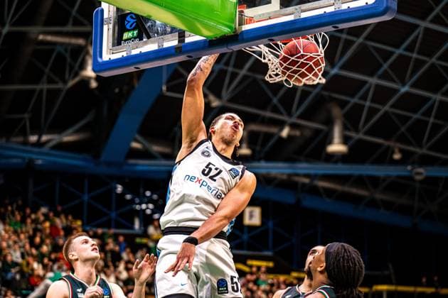POLAND AND CZECH REPUBLIC OUT !!! Wroclaw 11.11.2025. Koszykowka Eurocup sezon 2025 2026 kolejka 7mecz: Slask Wroclaw - Veolia Towers Hamburg -- Basketball Eurocup season 2025 2026 round 7 match: Slask Wroclaw - Veolia Towers Hamburg nz Zacharie Perrin Fot. Antoni Dec Arena Akcji NEWSPIX.PL --- newspix.pl 