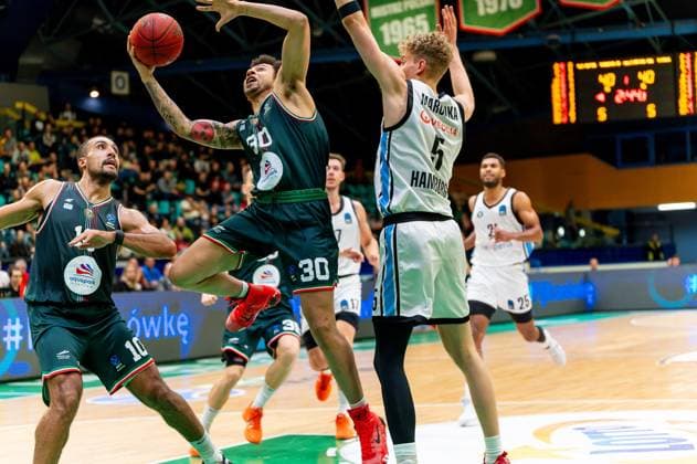 POLAND AND CZECH REPUBLIC OUT !!! 2025.11.11, WROCLAW KOSZYKOWKA MEZCZYZN SEZON 2025 2026 BKT EUROCUP -- BASKETBALL EUROCUP SEASON 2025 2026 WKS Slask Wroclaw - Veolia Towers Hamburg , N Z NOAH KIRKWOOD ISSUF SANON MARONKA ZSOMBOR FOT. KRYSTYNA PACZKOWSKA NEWSPIX.PL NEWSPIX.PL --- newspix.pl 