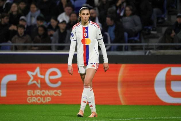 Lyon, Frankreich 11. November 2025: Champions League - Frauen - 2025 2026 - OL Lyonnes vs. VfL Wolfsburg Im Bild: Jule Brand (OL) Groupama Stadium Copyright: xFotostandx xFantinix