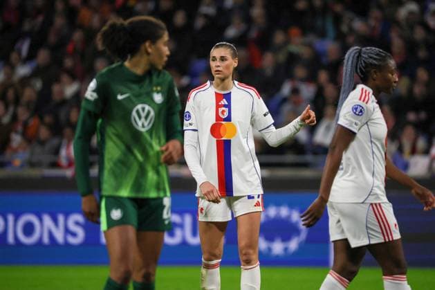 Lyon, Frankreich 11. November 2025: Champions League - Frauen - 2025 2026 - OL Lyonnes vs. VfL Wolfsburg Im Bild: Jule Brand (OL) Groupama Stadium Copyright: xFotostandx xFantinix