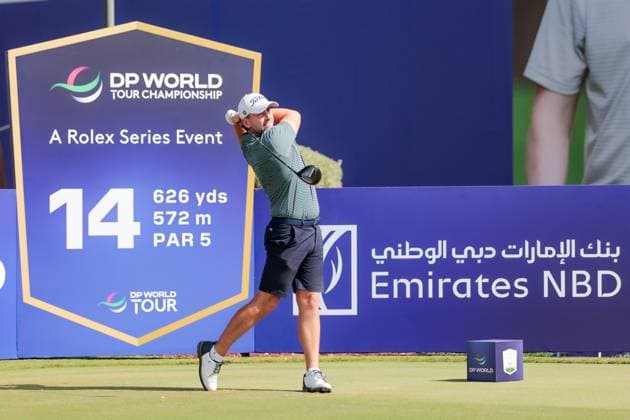 DUBAI, UNITED ARAB EMIRATES - 12.11.2025: Nicolai VON DELLINGSHAUSEN (GER) DP World Tour Championship Dubai at Jumeirah Golf Estates on November 12, 2025 in Dubai, United Arab Emirates.