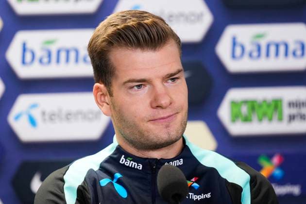 Press conference with the Norwegian men s national football team Oslo 20251112 Norway s Alexander Sorloth during a press conference with the Norwegian men s national football team at Ullevaal Stadium before the World Cup qualifiers against Estonia and Italy Photo Fredrik Varfjell NTB Oslo Norway EDITORIAL USE ONLY RESTRICTED USE FOR BETTING COMPANIES  Copyright: xFredrikxVarfjellx xNTBx