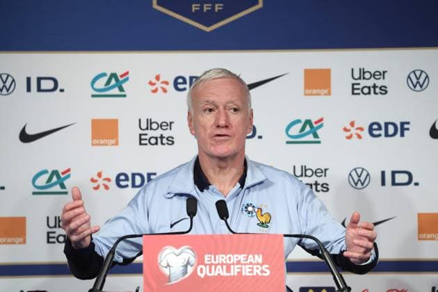 Fußball, Nationalteam Frankreich Pressekonferenz Foot EDF : Conférence de presse de Didier Deschamps PHOTOPQR LE PARISIEN Olivier Arandel ; Paris ; 12 11 2025 ; Paris, France Mercredi 12 novembre 2025 Football Équipe de France Conférence de presse avant la rencontre France - Ukraine Didier Deschamps, sélectionneur de l’équipe de France. LP Olivier Arandel Paris, France, nov 12th 2025. France national team, Nationalteam press conference, PK, Pressekonferenz before France-Ukraine
