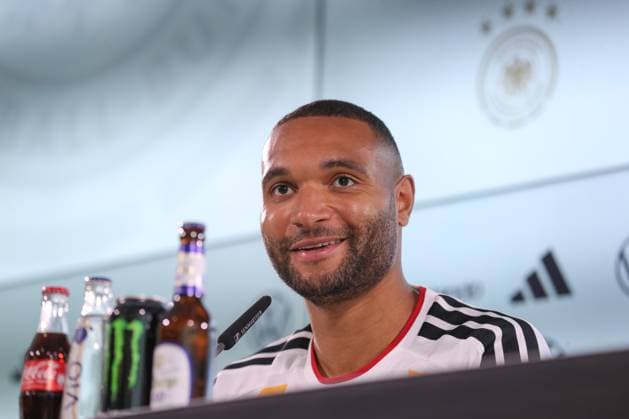 12.11.2025, xtgx, Fussball Nationalmannschaft, Pressekonferenz emspor, v.l. Jonathan Tah (Deutschland) Portrait, Portraet, Einzelbild (DFL DFB REGULATIONS PROHIBIT ANY USE OF PHOTOGRAPHS as IMAGE SEQUENCES and or QUASI-VIDEO) Wolfsburg *** 12 11 2025, xtgx, Football National Team, Press Conference emspor, v l Jonathan Tah Germany Portrait, Portraet, Einzelbild DFL DFB REGULATIONS PROHIBIT ANY USE OF PHOTOGRAPHS as IMAGE SEQUENCES and or QUASI VIDEO Wolfsburg