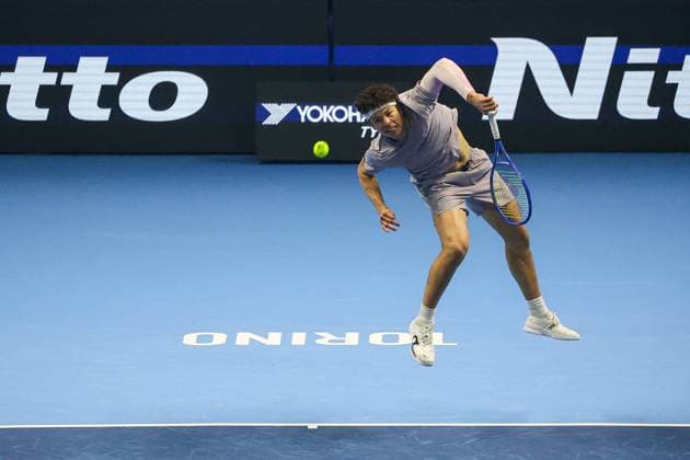 TENNIS - Internazionali di Tennis - Nitto ATP, Tennis Herren Finals 2025 Ben SHELTON (USA during Nitto ATP Finals 2025, International Tennis match in Turin, Italy, November 12 2025 Turin Italy  Copyright: xIPAxSport ABACAx