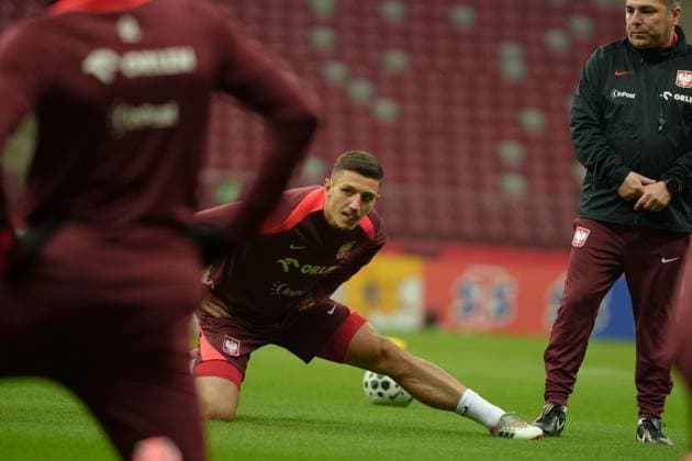 Bartosz Slisz seen during Training session during november 2025 international break of Polish national team, Nationalteam (Kazimierz Koper Ball Raw Images) Warsaw PGE Narodowy Poland Copyright: xKazimierzxKoperx KazimierzKoper_trening1211_2526-143