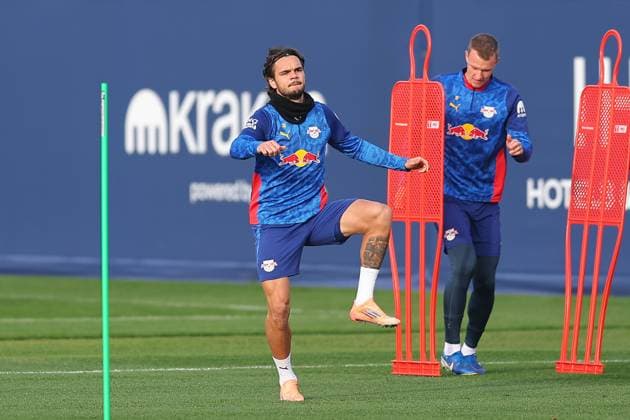 Training RB Leipzig Bundesliga Leipzig, 12.11.2025, Trainingszentrum am Cottaweg, Saison 2025 2026, Fußball, Männer, 1. Bundesliga , Training RB Leipzig , Im Bild: Max Finkgräfe ,