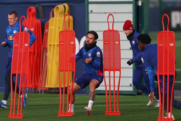 Training RB Leipzig Bundesliga Leipzig, 12.11.2025, Trainingszentrum am Cottaweg, Saison 2025 2026, Fußball, Männer, 1. Bundesliga , Training RB Leipzig , Im Bild: Max Finkgräfe ,