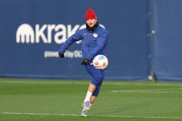 Training RB Leipzig Bundesliga Leipzig, 12.11.2025, Trainingszentrum am Cottaweg, Saison 2025 2026, Fußball, Männer, 1. Bundesliga , Training RB Leipzig , Im Bild: Timo Werner ,
