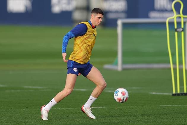 Training RB Leipzig Bundesliga Leipzig, 12.11.2025, Trainingszentrum am Cottaweg, Saison 2025 2026, Fußball, Männer, 1. Bundesliga , Training RB Leipzig , Im Bild v.l.: ,