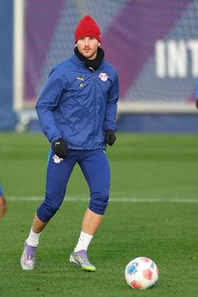 Training RB Leipzig Bundesliga Leipzig, 12.11.2025, Trainingszentrum am Cottaweg, Saison 2025 2026, Fußball, Männer, 1. Bundesliga , Training RB Leipzig , Im Bild: Timo Werner ,