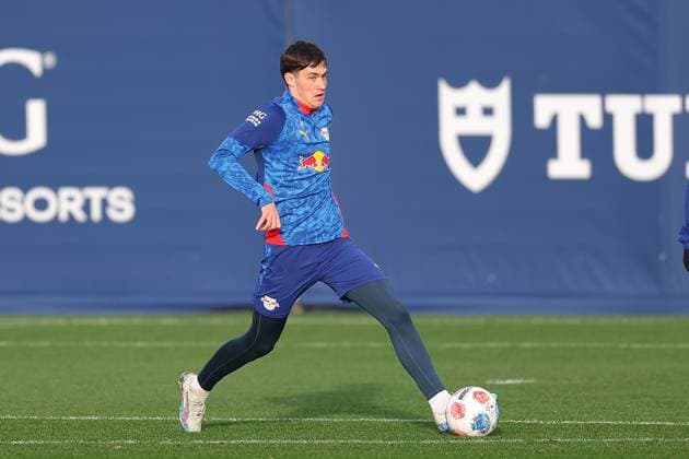 Training RB Leipzig Bundesliga Leipzig, 12.11.2025, Trainingszentrum am Cottaweg, Saison 2025 2026, Fußball, Männer, 1. Bundesliga , Training RB Leipzig , Im Bild: Andrija Maksimovic ,