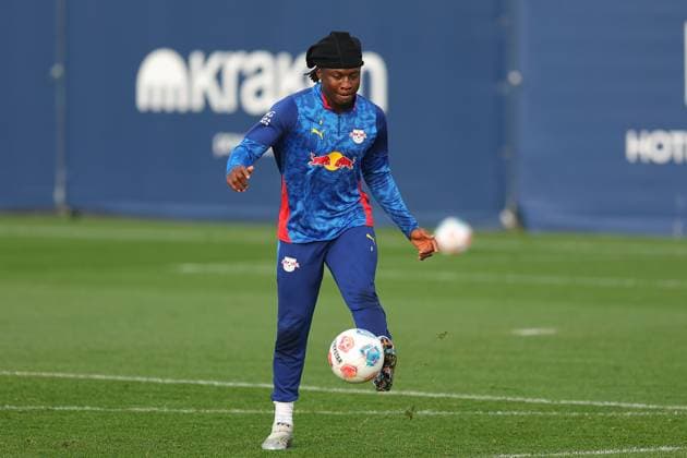 Training RB Leipzig Bundesliga Leipzig, 12.11.2025, Trainingszentrum am Cottaweg, Saison 2025 2026, Fußball, Männer, 1. Bundesliga , Training RB Leipzig , Im Bild: Johan Bakayoko ,